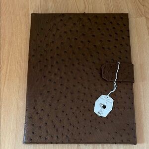Elegant Brown Leather Portfolio